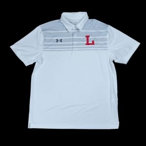 NEW Under Armour Loose Fit Polo Shirt with L patch t-shirt